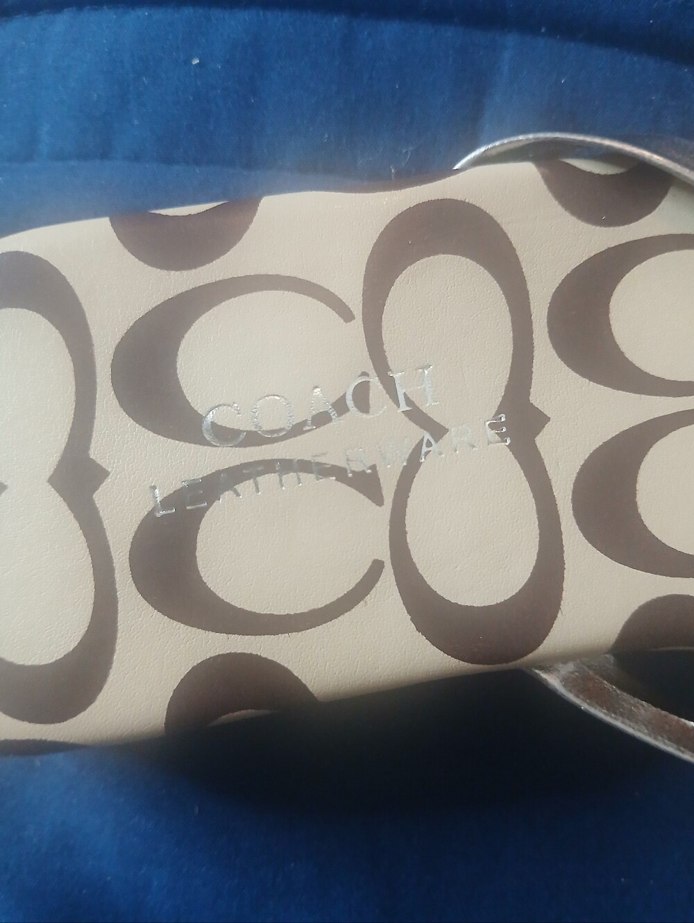 Coach Monogram T Strap Flip Flops Size 10 (41) - Picture 6 of 16